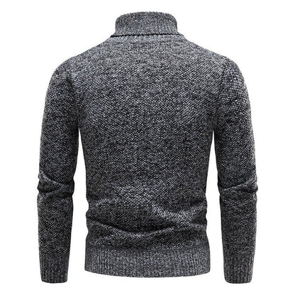 Behagelig og elegant herresweater med rullekrave