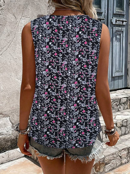 Addison tanktop med blomsterprint til sommer