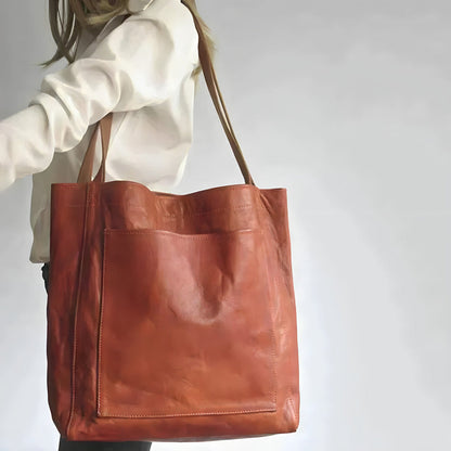 Lea | vintage håndtaske i læder