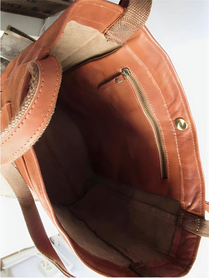 Lea | vintage håndtaske i læder