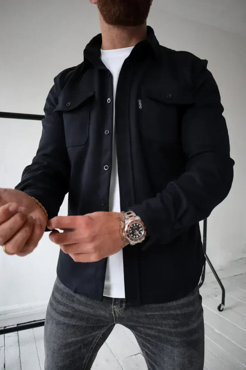 Martin – bomuldsoverskjorte med knaplukning