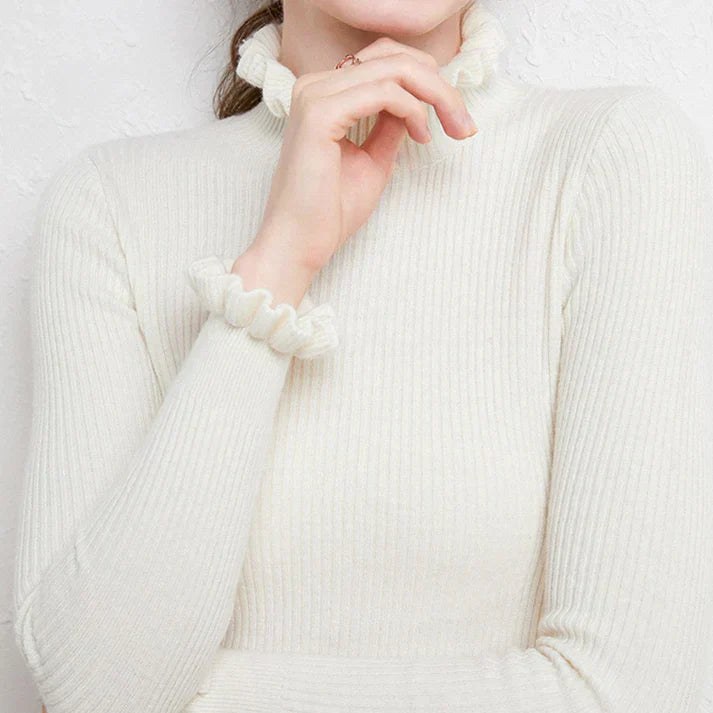 Cashmere sweater - med et elegant twirl design til stilfulde kvinder