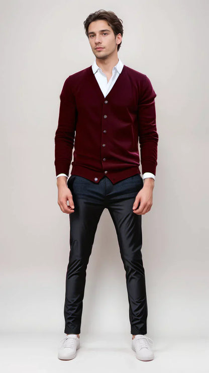 Stefan Comfort herrecardigan – blød strik til hverdagsbrug