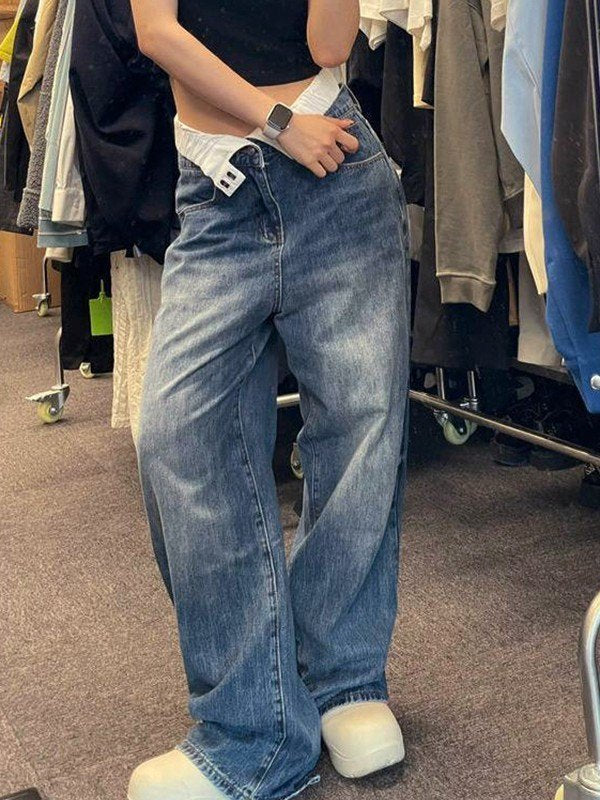 Eglantine - jeans med høj talje og brede ben