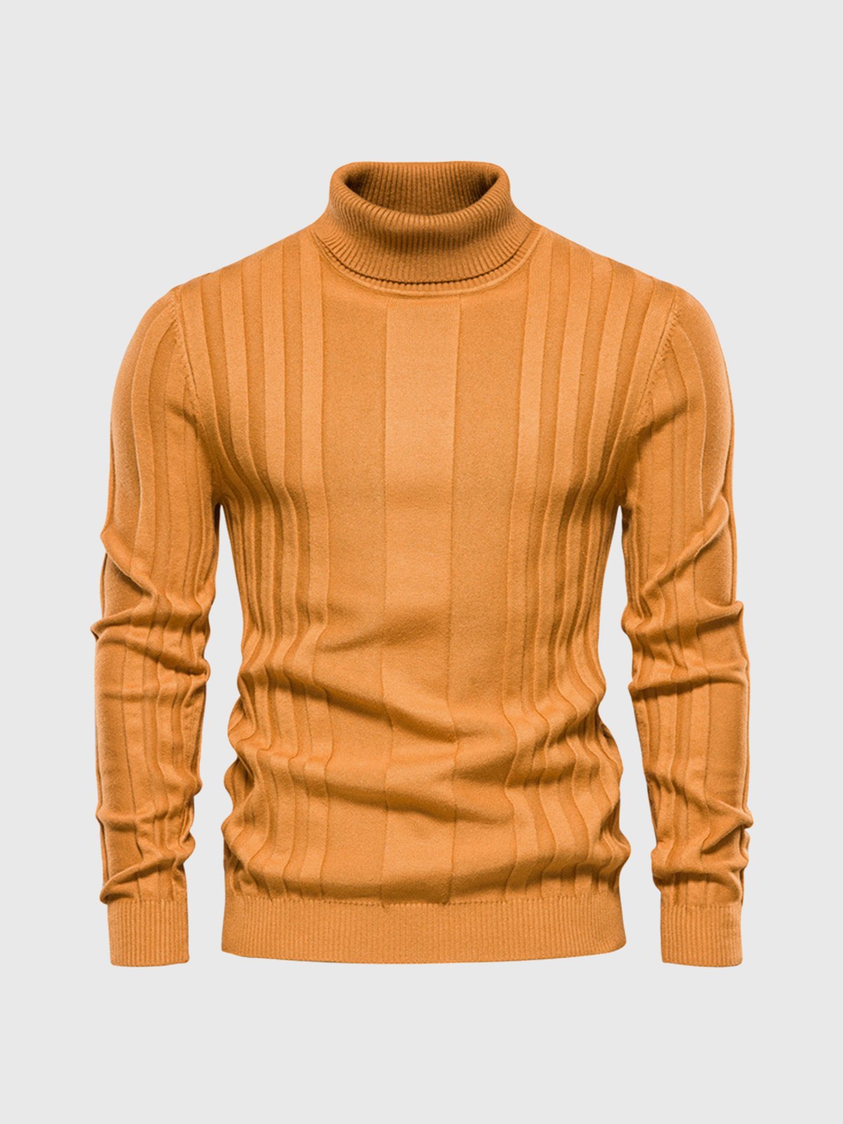 Stribet - rullekrave sweater til mænd