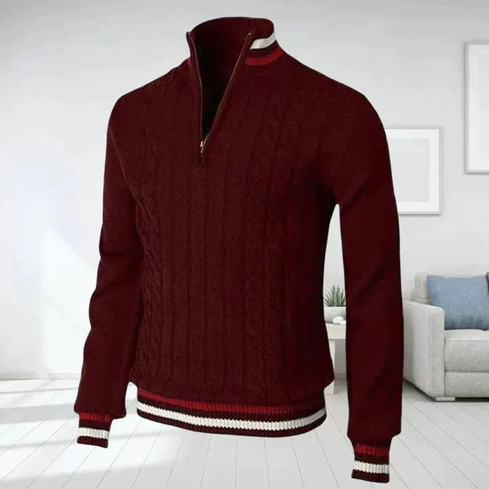Herre sweater med kabelmønster - holger