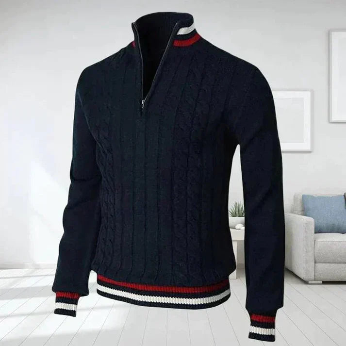 Herre sweater med kabelmønster - holger