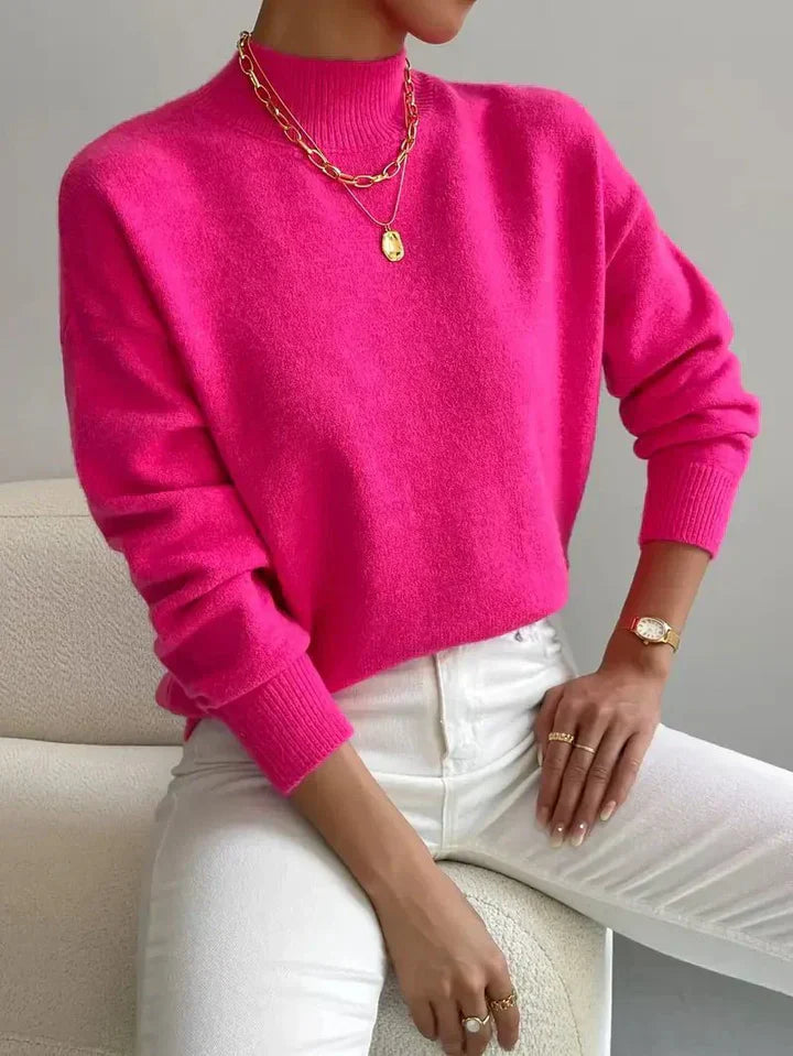 Gisela | elegant og behagelig rullekravesweater
