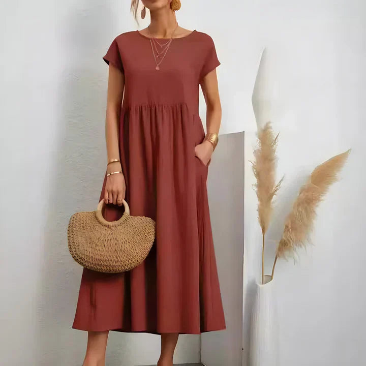Renee - kortærmet vintage sommerkjole