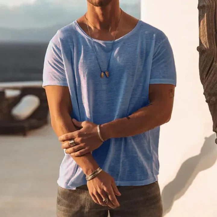 Martin - løs t-shirt med rund hals
