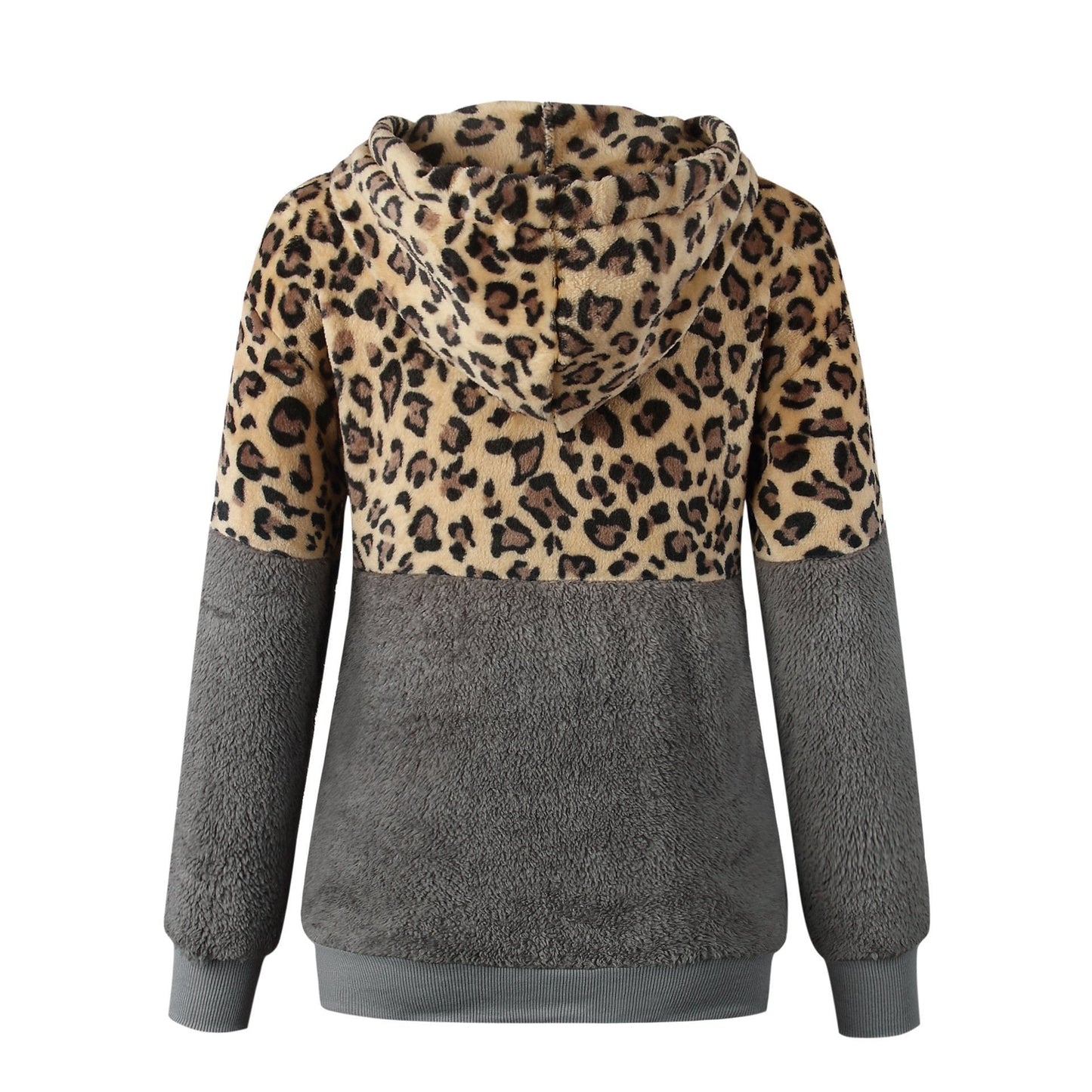 Teddy pullover - ekstrem varm og hyggelig hættetrøje med et stilfuldt leopardprint til foråret