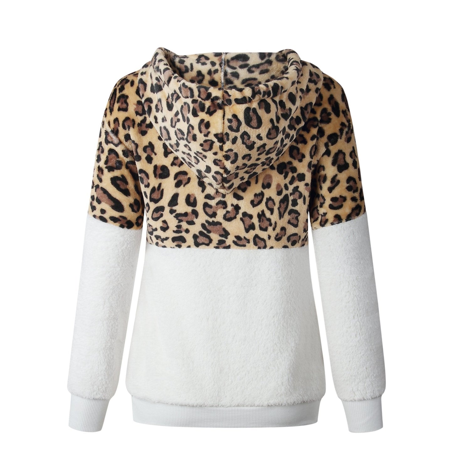 Teddy pullover - ekstrem varm og hyggelig hættetrøje med et stilfuldt leopardprint til foråret