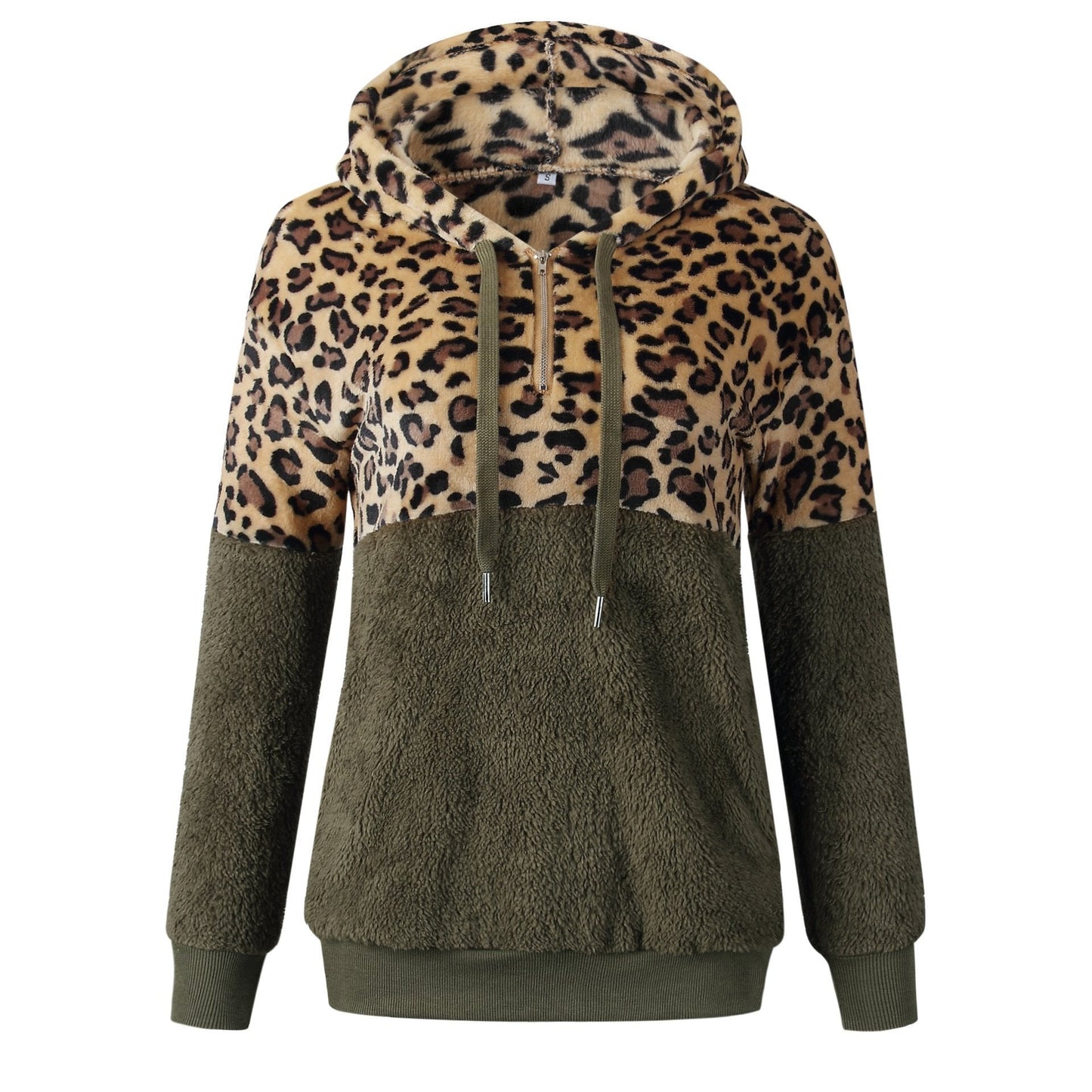 Teddy pullover - ekstrem varm og hyggelig hættetrøje med et stilfuldt leopardprint til foråret
