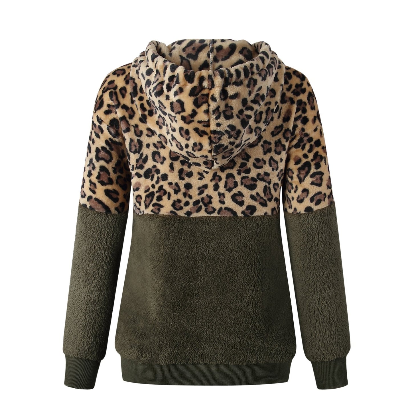 Teddy pullover - ekstrem varm og hyggelig hættetrøje med et stilfuldt leopardprint til foråret