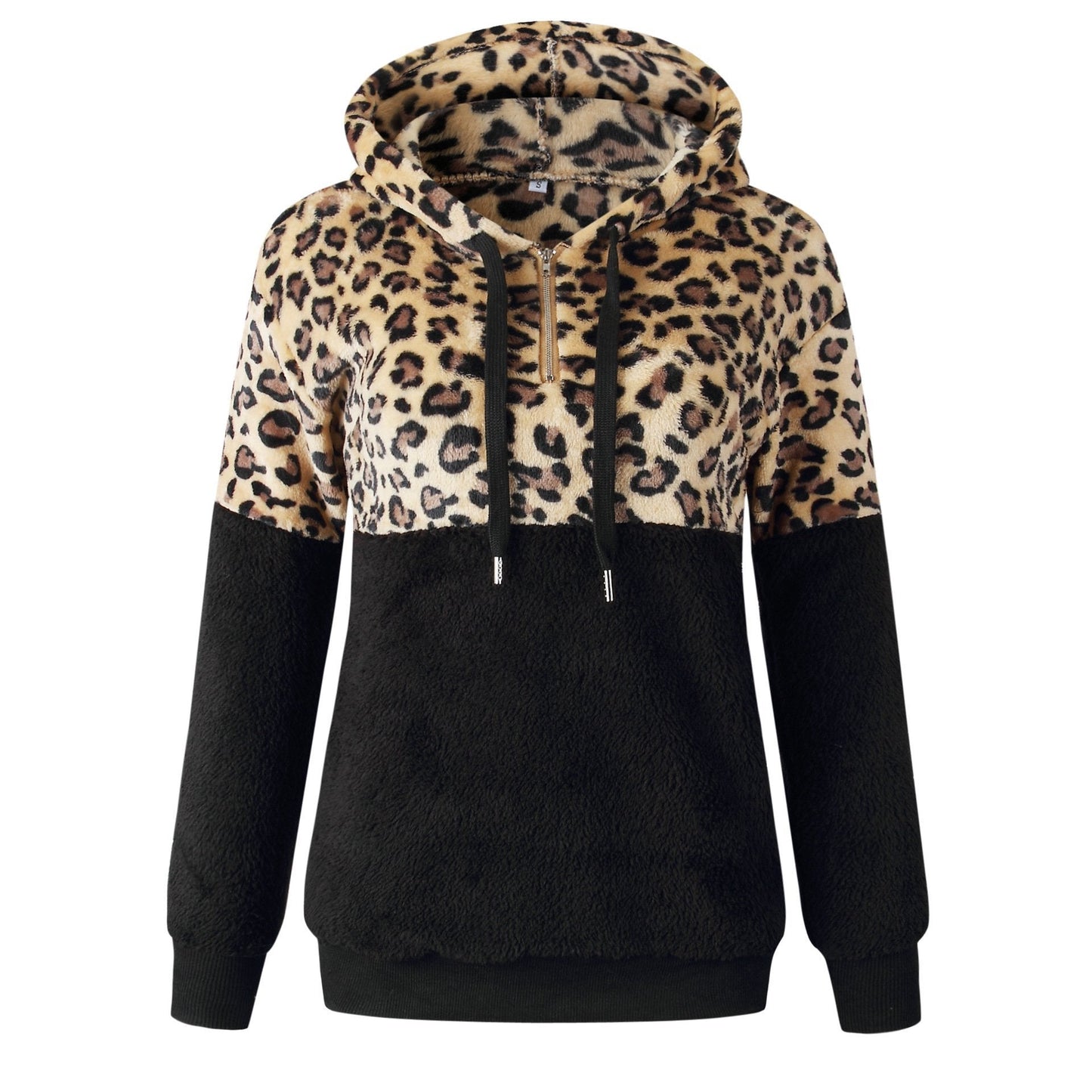 Teddy pullover - ekstrem varm og hyggelig hættetrøje med et stilfuldt leopardprint til foråret