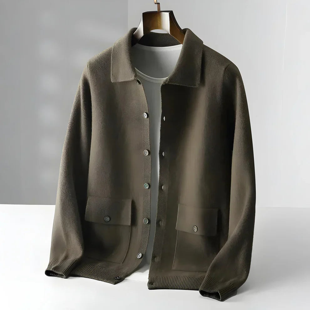 Smart-casual herrecardigan med knapper – herre