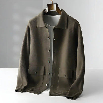 Smart-casual herrecardigan med knapper – herre