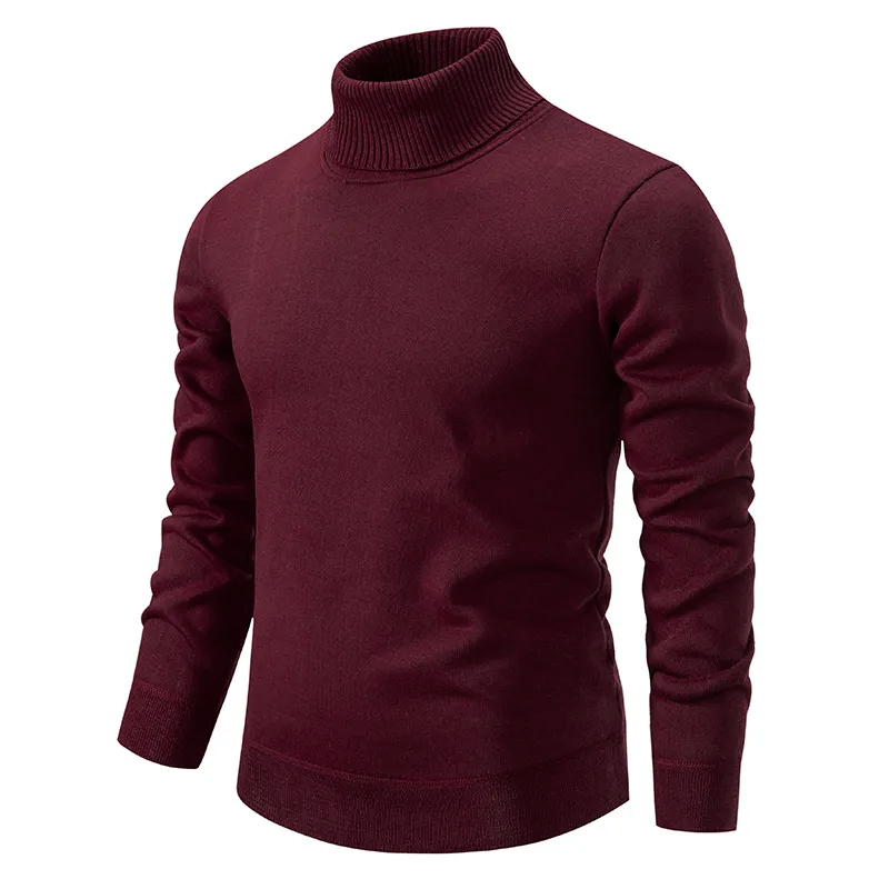 Rullekrave sweater i bomuld