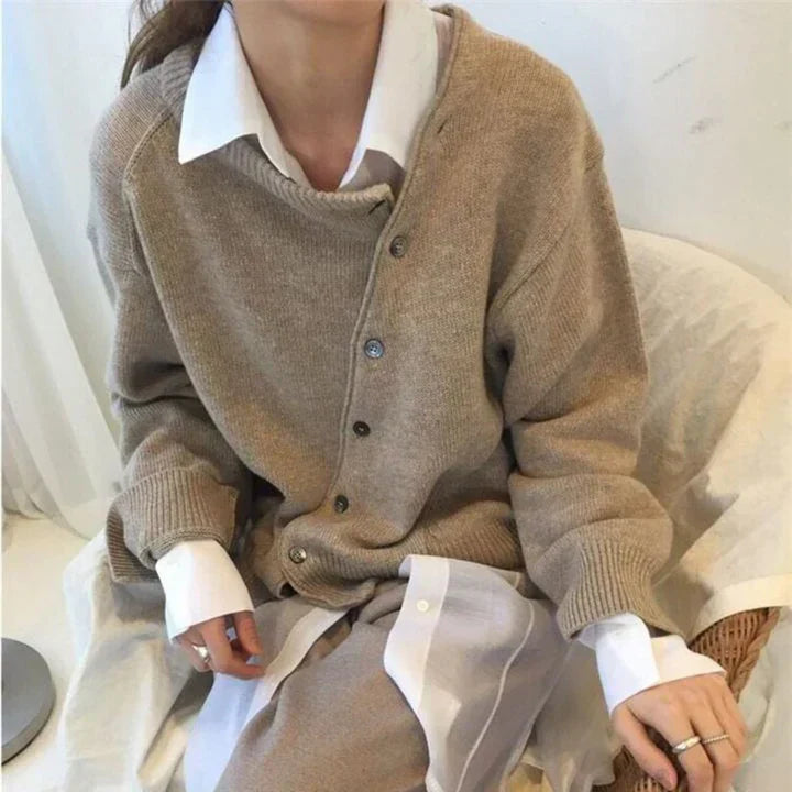 Behagelig slå-om-cardigan olivia