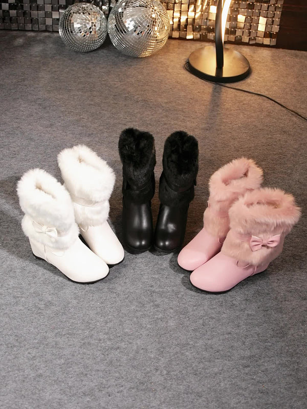 Sieglinde – hyggelige vinterstøvler med tykke såler og sløjfer