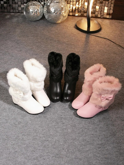 Sieglinde – hyggelige vinterstøvler med tykke såler og sløjfer