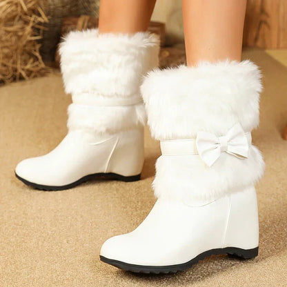 Sieglinde – hyggelige vinterstøvler med tykke såler og sløjfer