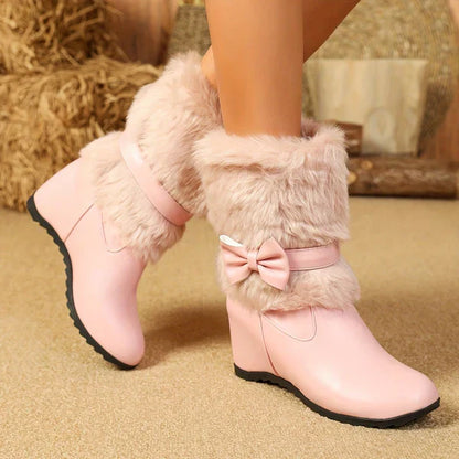 Sieglinde – hyggelige vinterstøvler med tykke såler og sløjfer