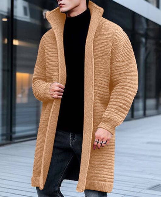 Trevor | lang strik cardigan til mænd