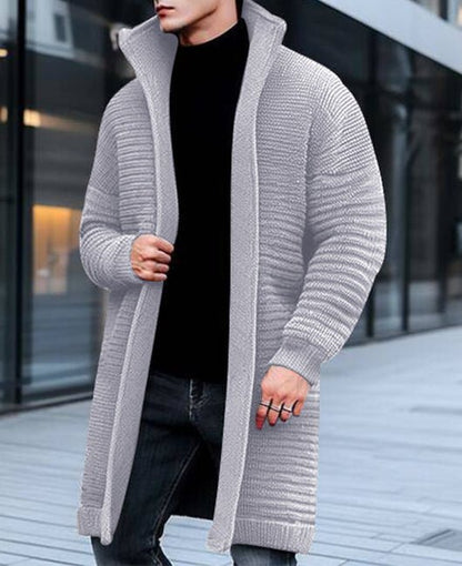 Trevor | lang strik cardigan til mænd