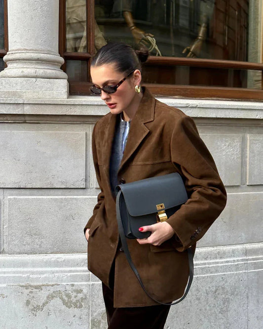 Monika – klassisk ruskindsblazer