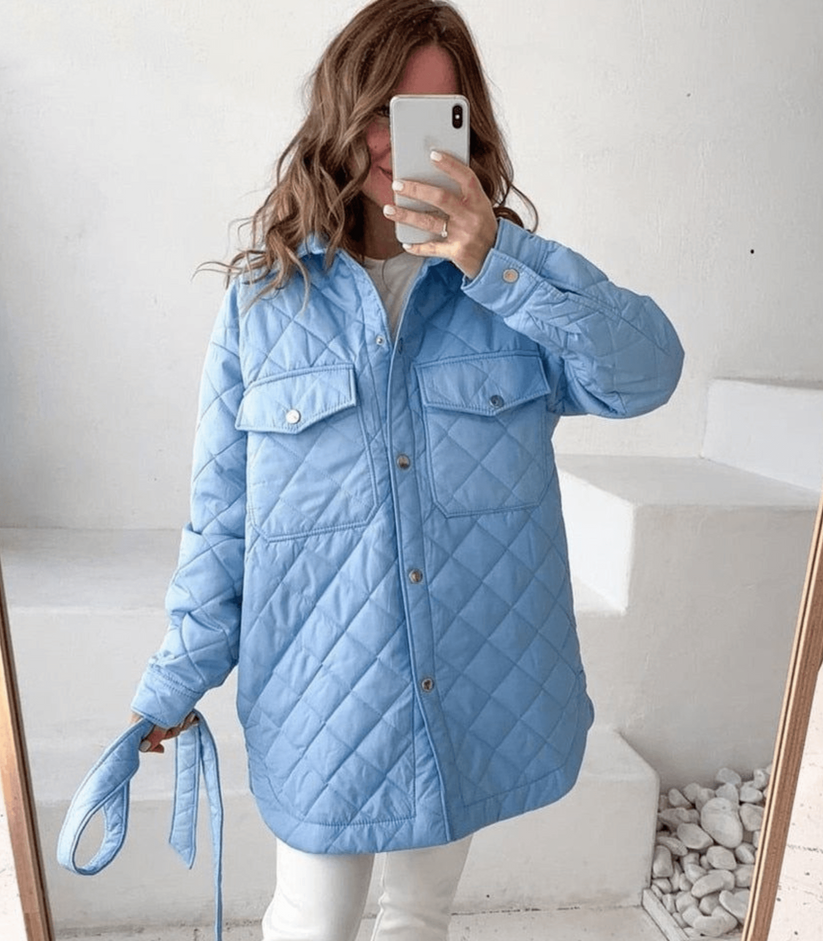 Oversized løs vatteret jakke - Carline