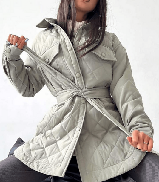 Oversized løs vatteret jakke - Carline
