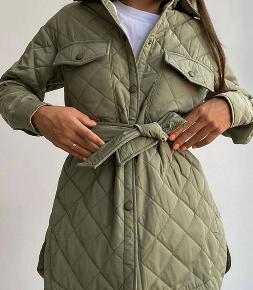 Oversized løs vatteret jakke - Carline