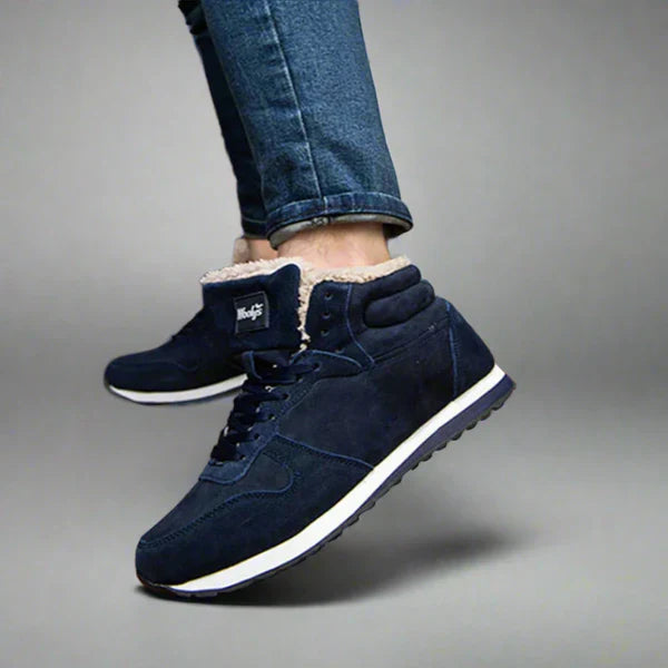 Vinterstøvler til mænd, varme, med pelsforing, højt skaft – herre