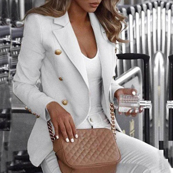 Bantella - moderigtig ternet lang blazer