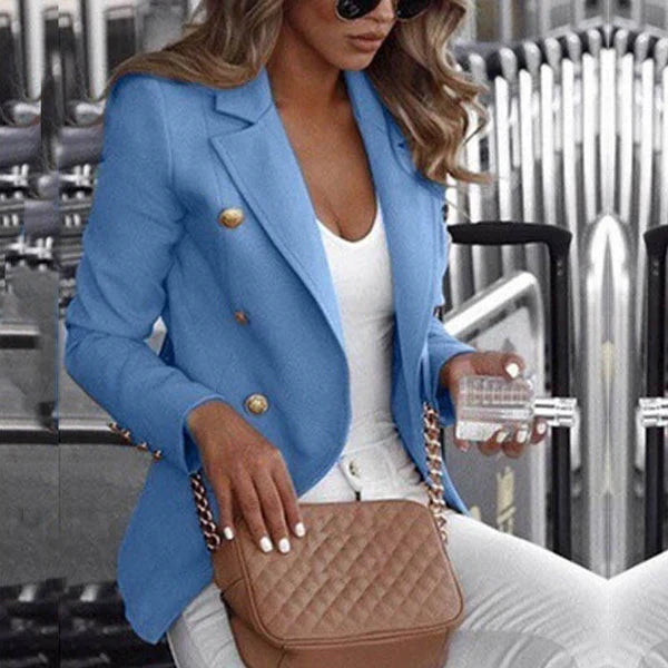 Bantella - moderigtig ternet lang blazer