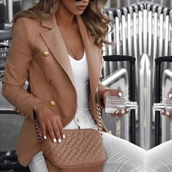Bantella - moderigtig ternet lang blazer
